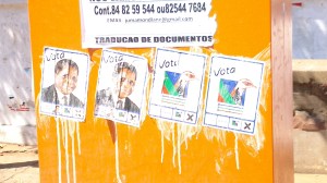 RENAMO har inte mycket stöd i Maputo, och knappt någon affischering alls