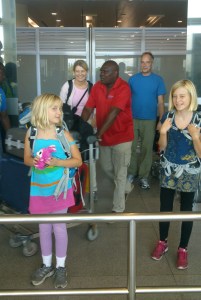 Familjen Roos ankommer