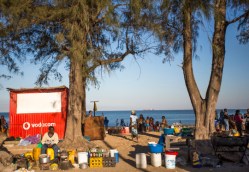 Stranden vid Costa do Sol