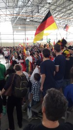 Samling i nya gymnastikhallen