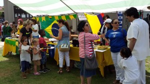 Latinamerikanska tältet. Mest efterrätter var det där.